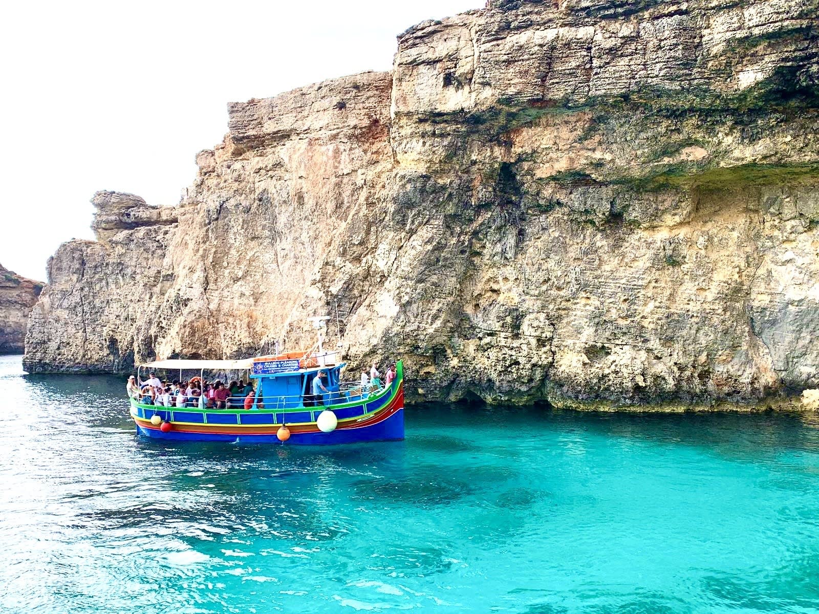 One day in Gozo on a motorboat