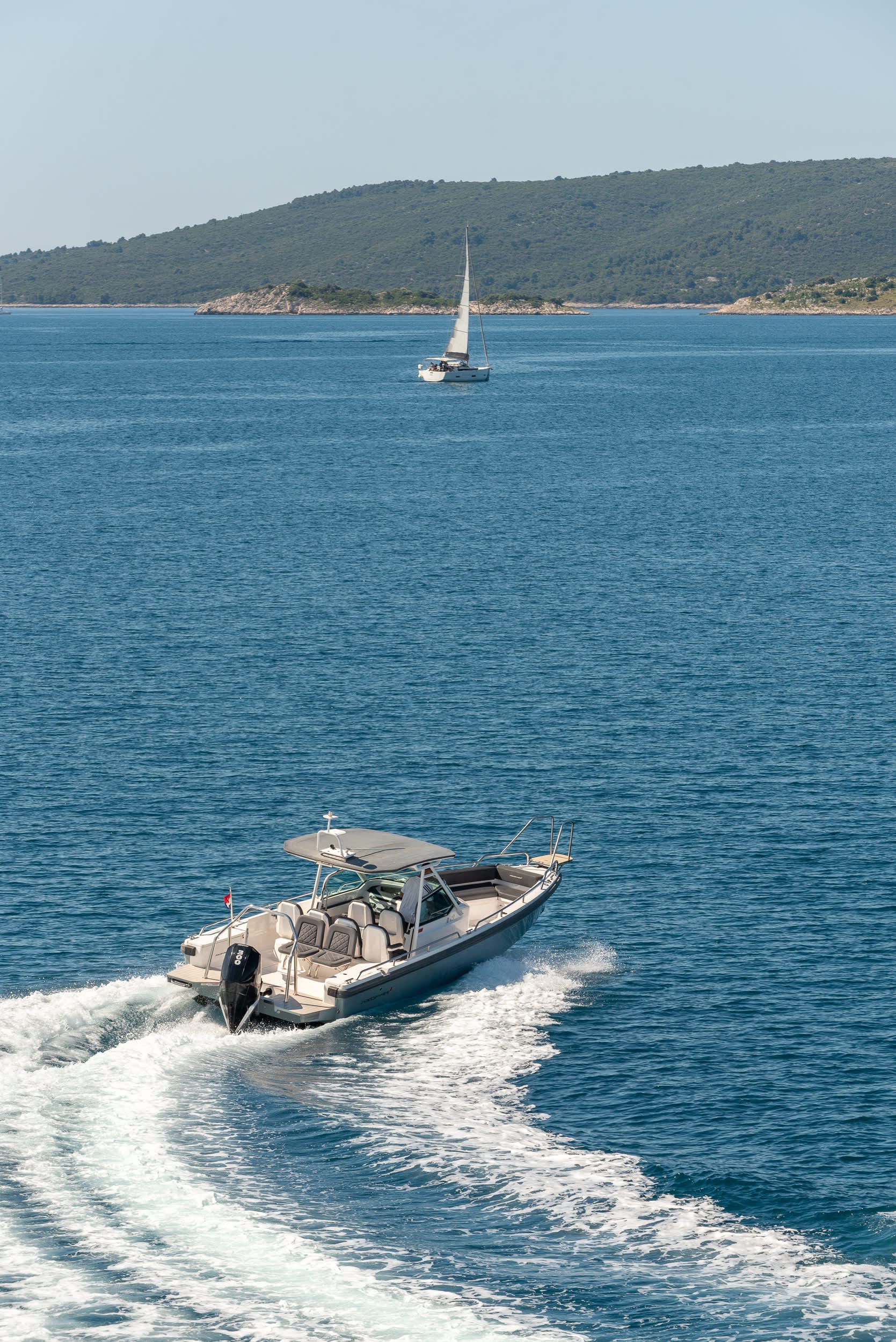 Half-day boat trip in Split on a motorboat