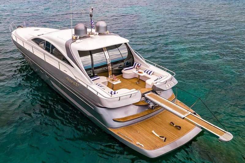 Całodniowy prywatny rejs po południowym wybrzeżu lub Delos i Rhenia (Pershing 68ft)