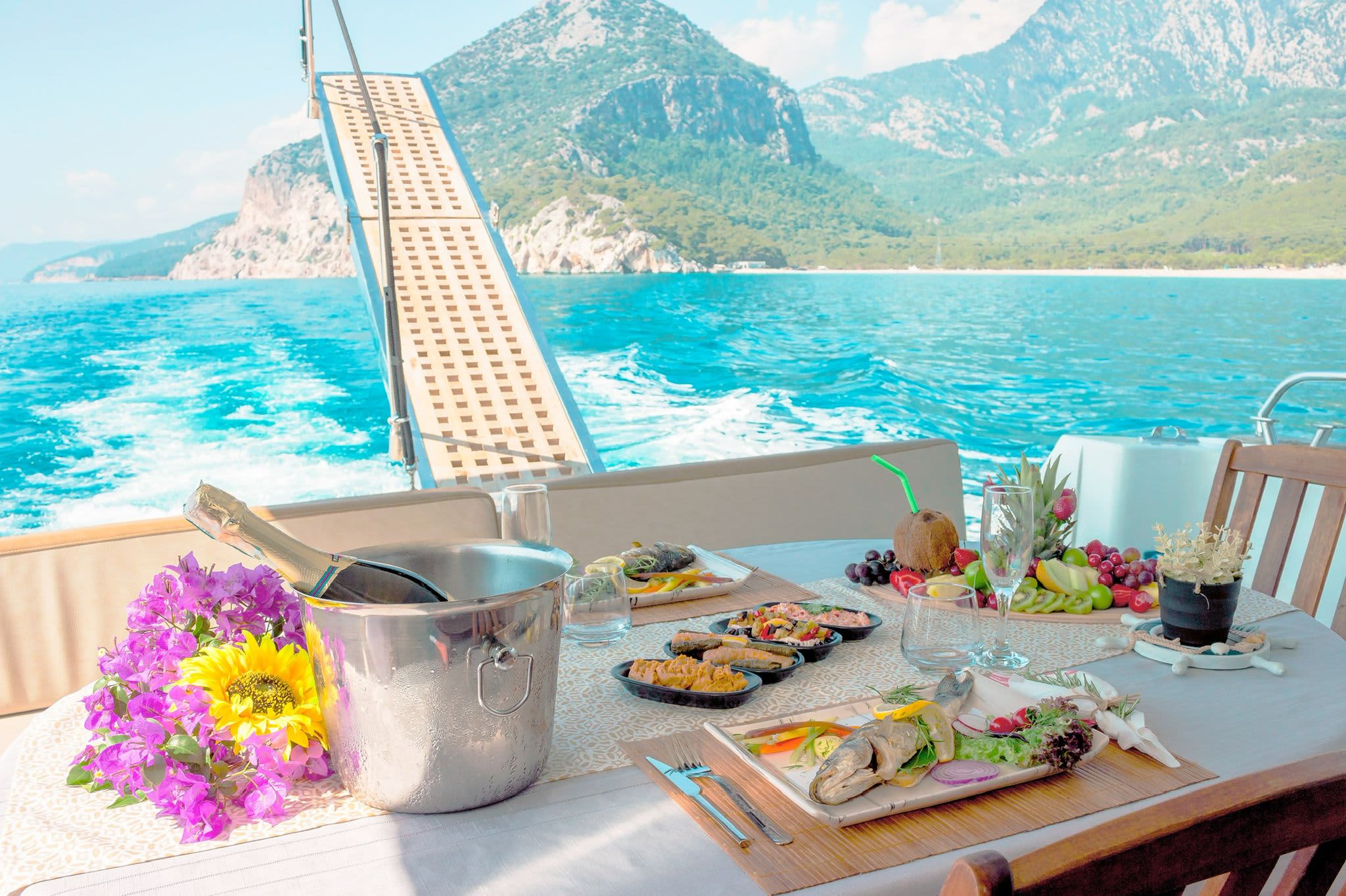 Private Bootstour in Bodrum mit Abendessen
