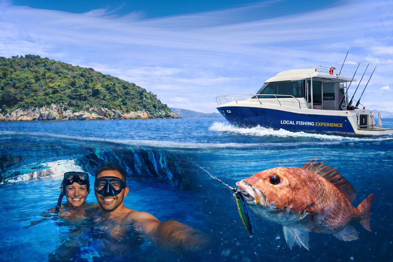 Fiske och Blå grottan i Dubrovnik (6 timmar)