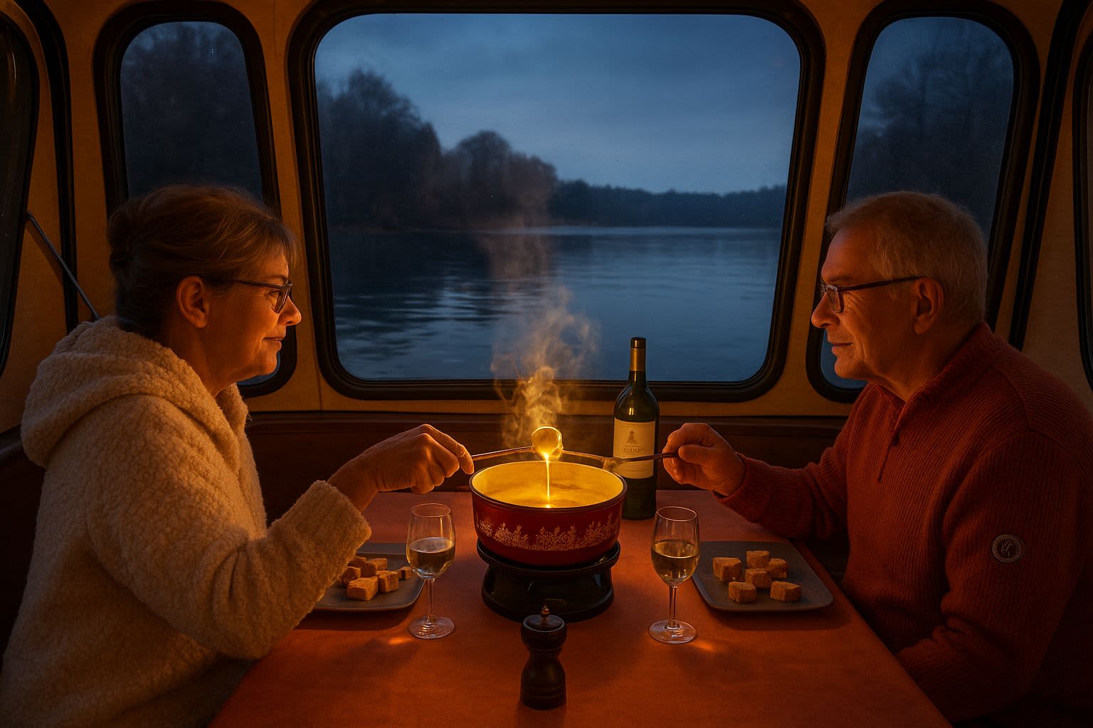 Berlin Lakes Cruise with Swiss Fondue
for 4 people only