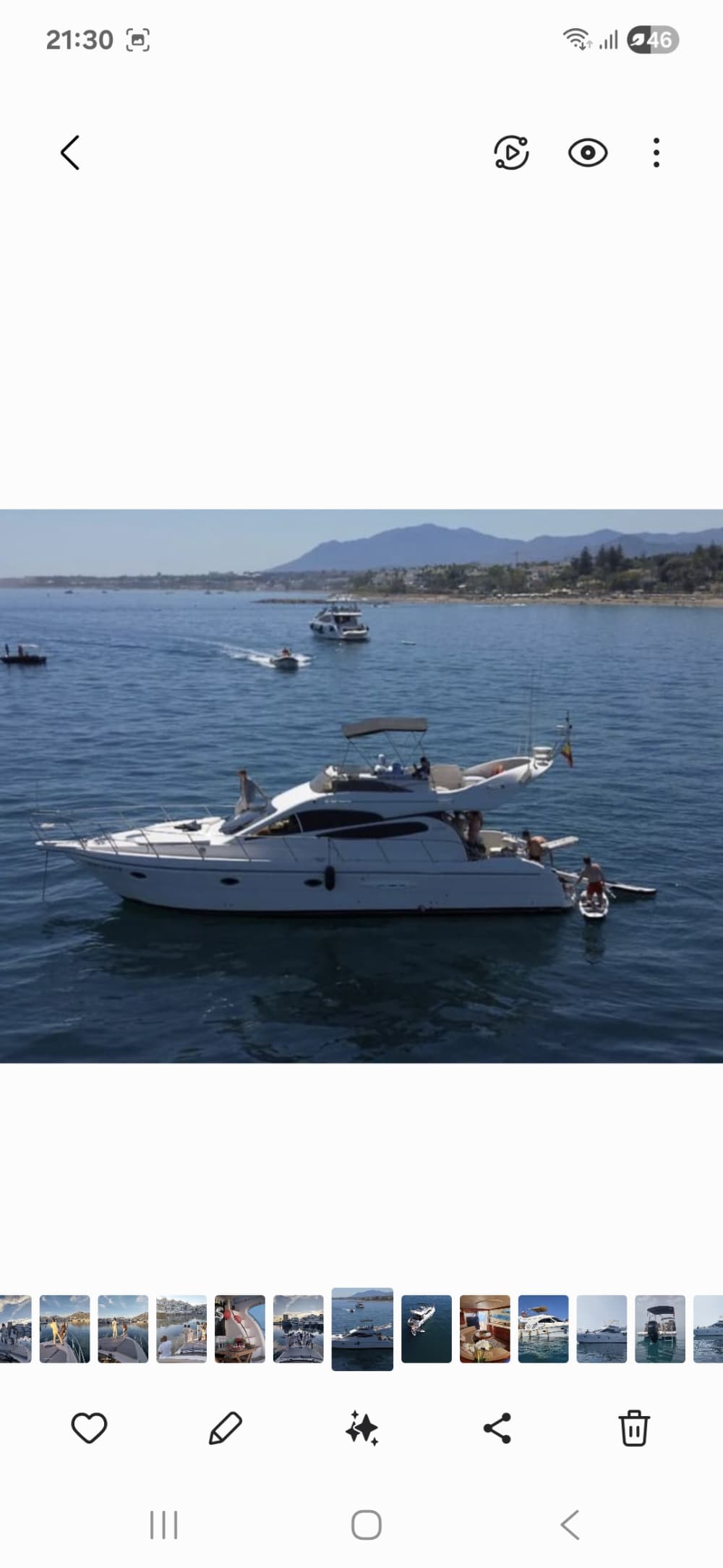 A chill day on a luxury yacht
