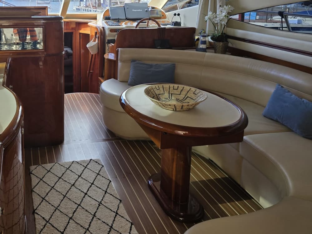 Semesteravkoppling på en yacht