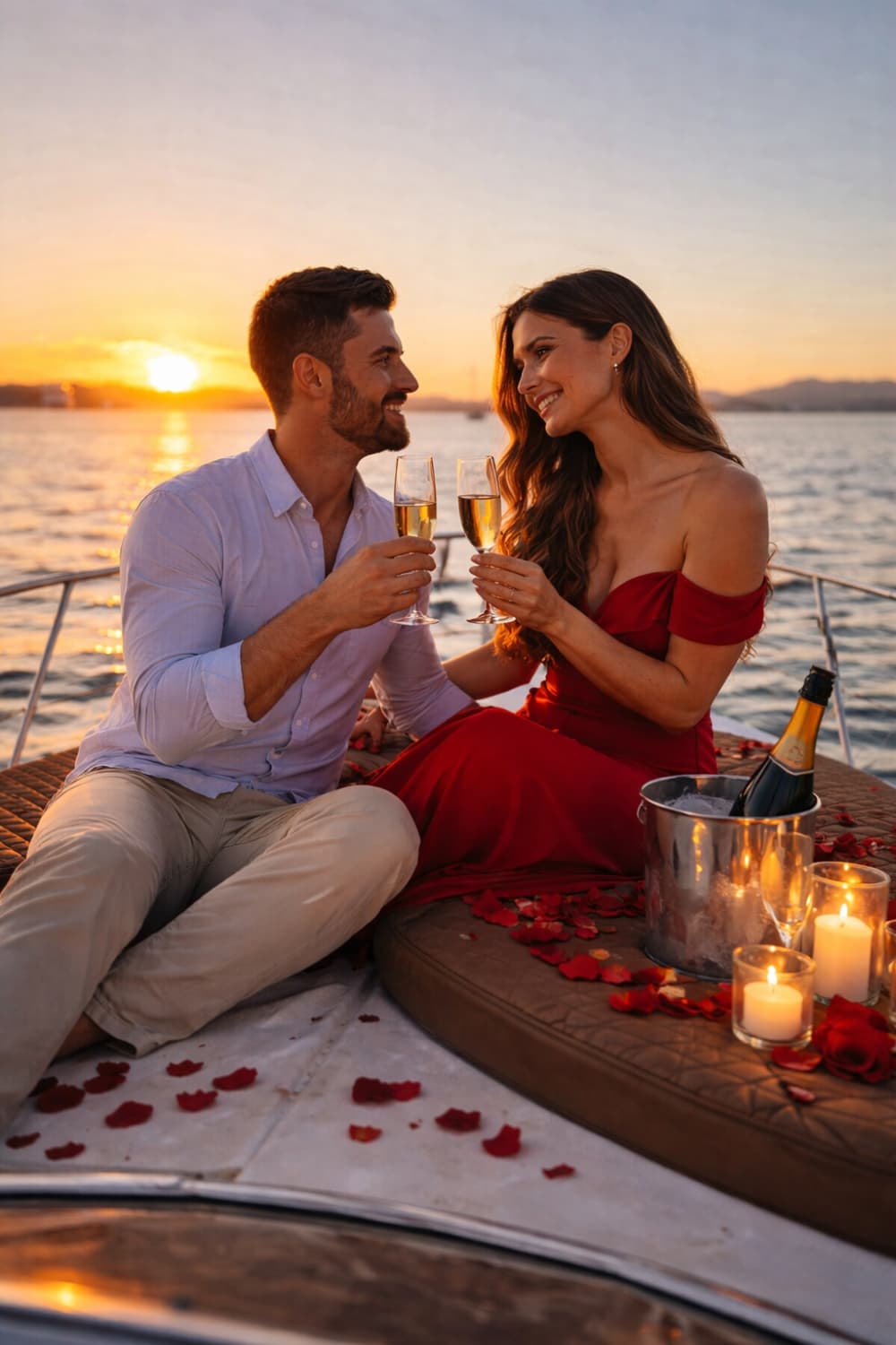 💍 Crucero al atardecer para pedidas de mano, aniversarios o cumpleaños