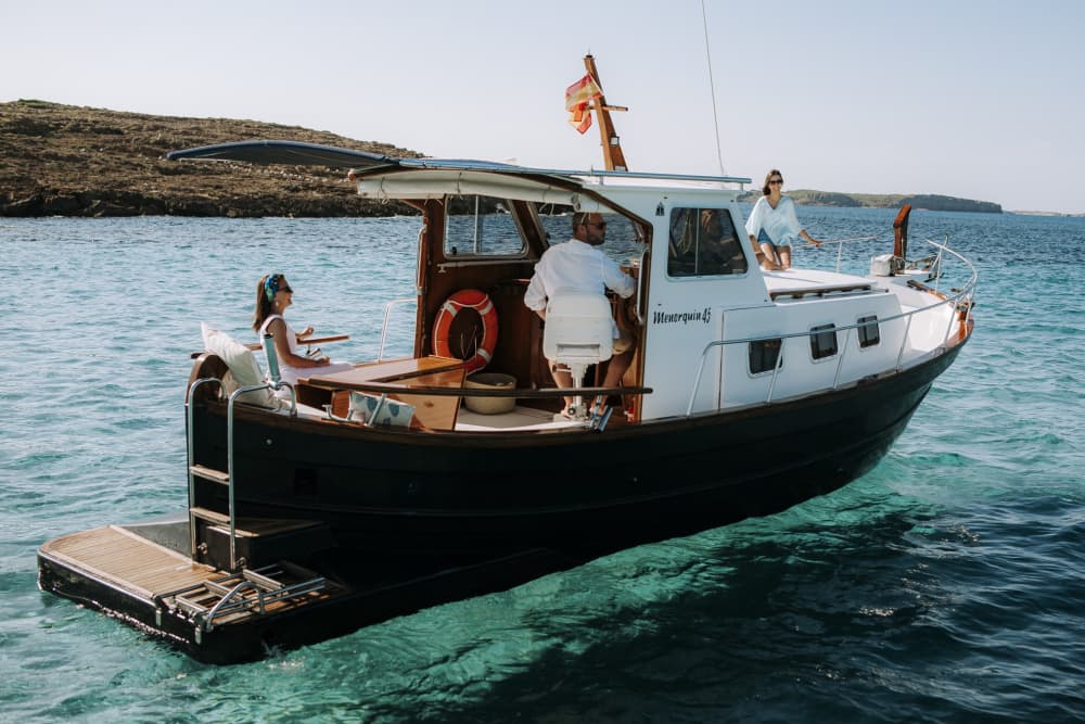 Explore Mahón by boat: A full day on the water aboard a motorboat