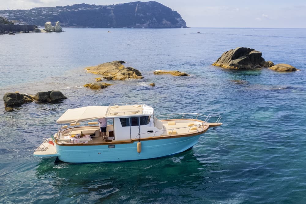 O melhor de Ischia e Procida a partir de Lacco Ameno: um relaxante passeio de barco.
