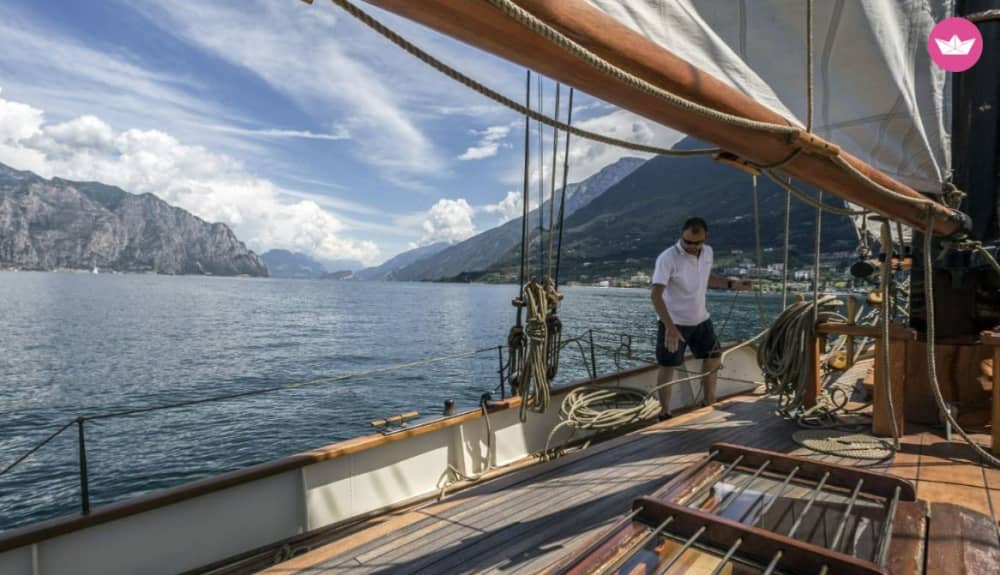Ganztägiges Segeln durch die südliche Seele des Gardasees