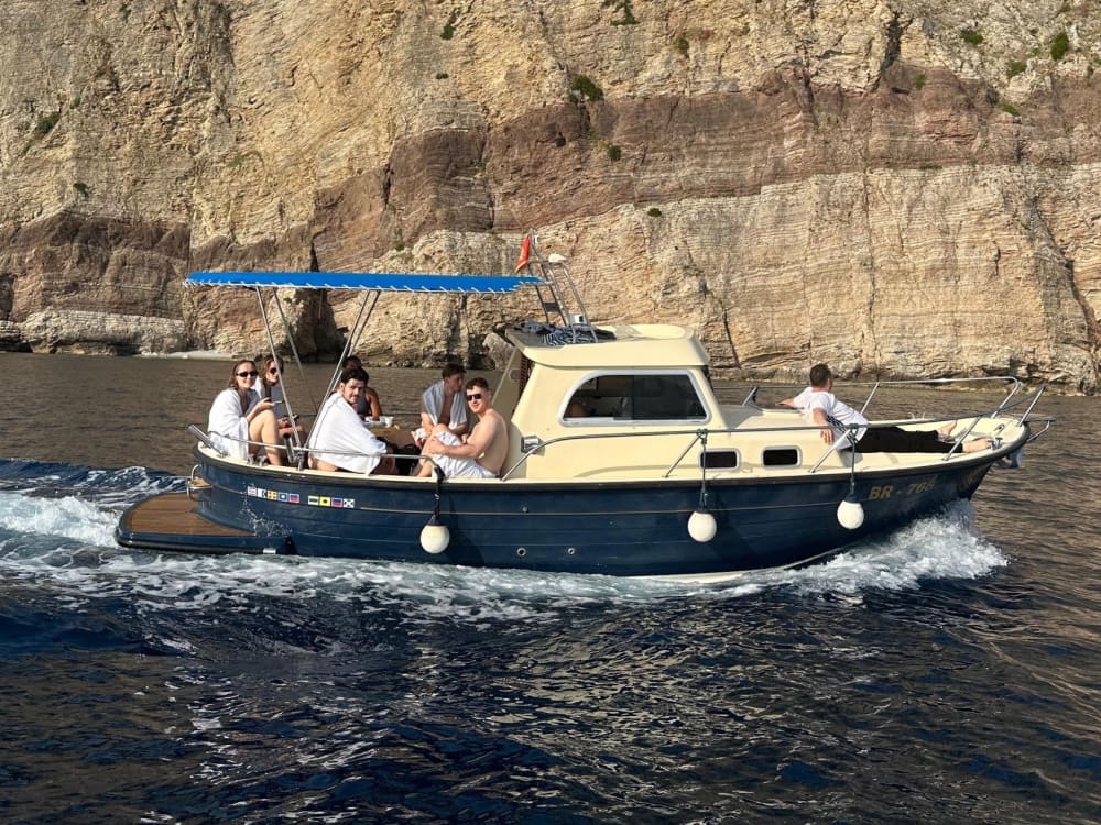 Private boat trip around Bar on a motorboat