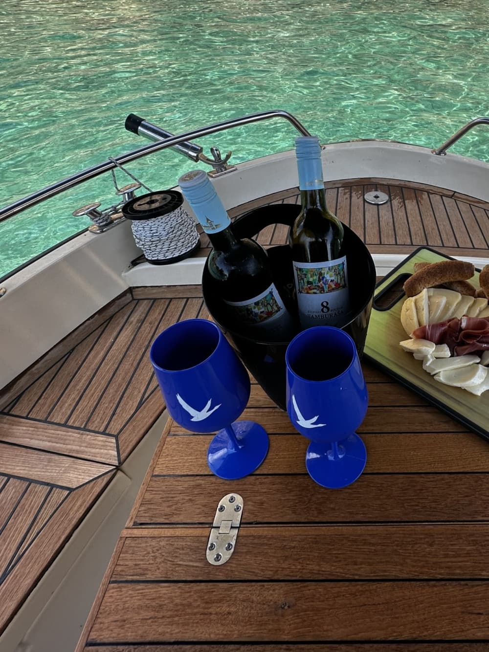 Private boat trip around Bar on a motorboat