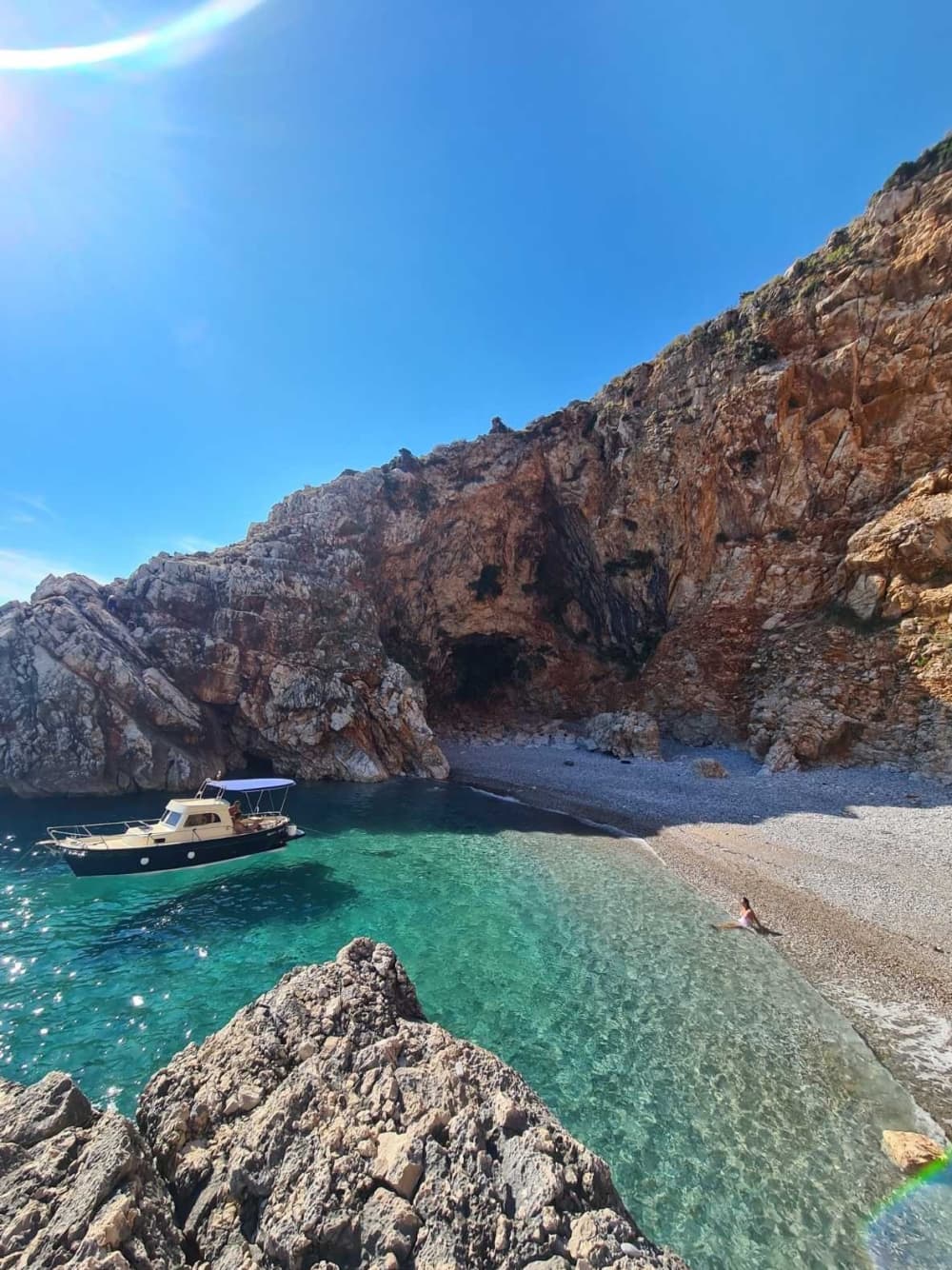 Private boat trip around Bar on a motorboat
