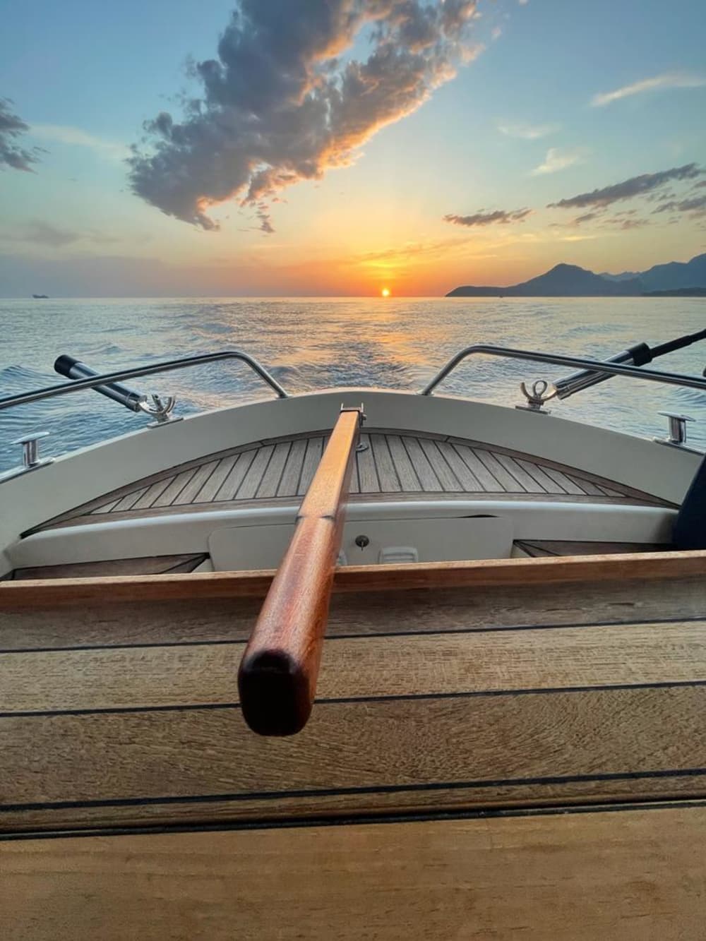 Private boat trip around Bar on a motorboat