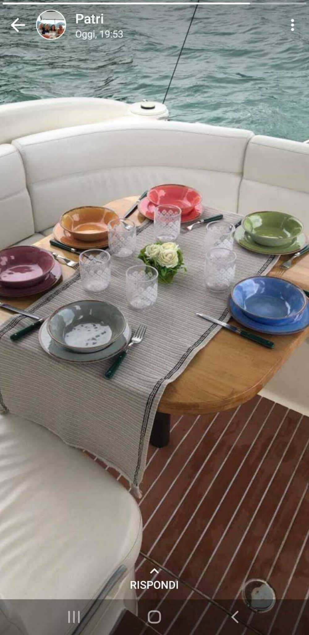 Eines Tages in Lovere mit einem Motorboot