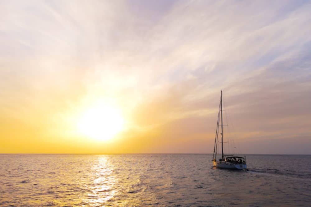 Segeltörn bei Sonnenuntergang zur Insel Dia ab Heraklion