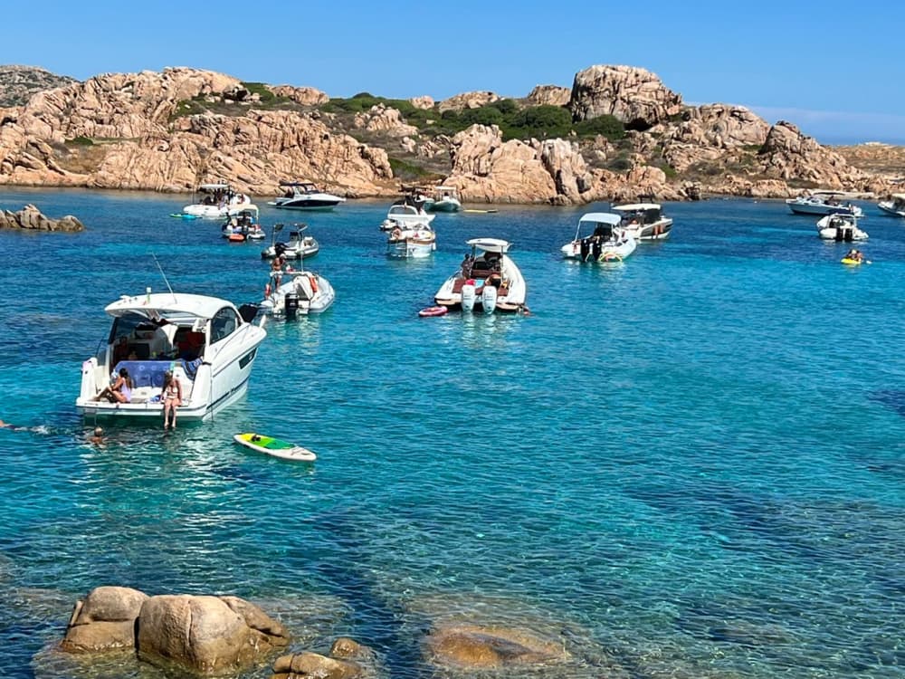 Luxury private boat tour of the Maddalena Archipelago from Poltu Quatu