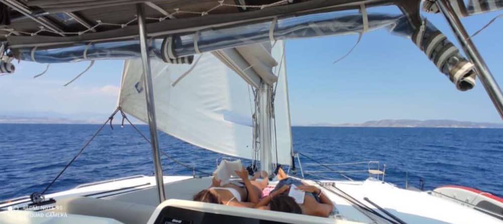 Mykonos South Coast Escape – Half-Day Catamaran Adventure