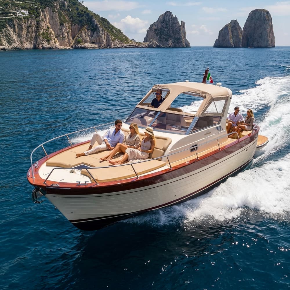 Entdecken Sie die geheimen Ecken von Capri mit einem privaten Boot und einem ortskundigen Skipper