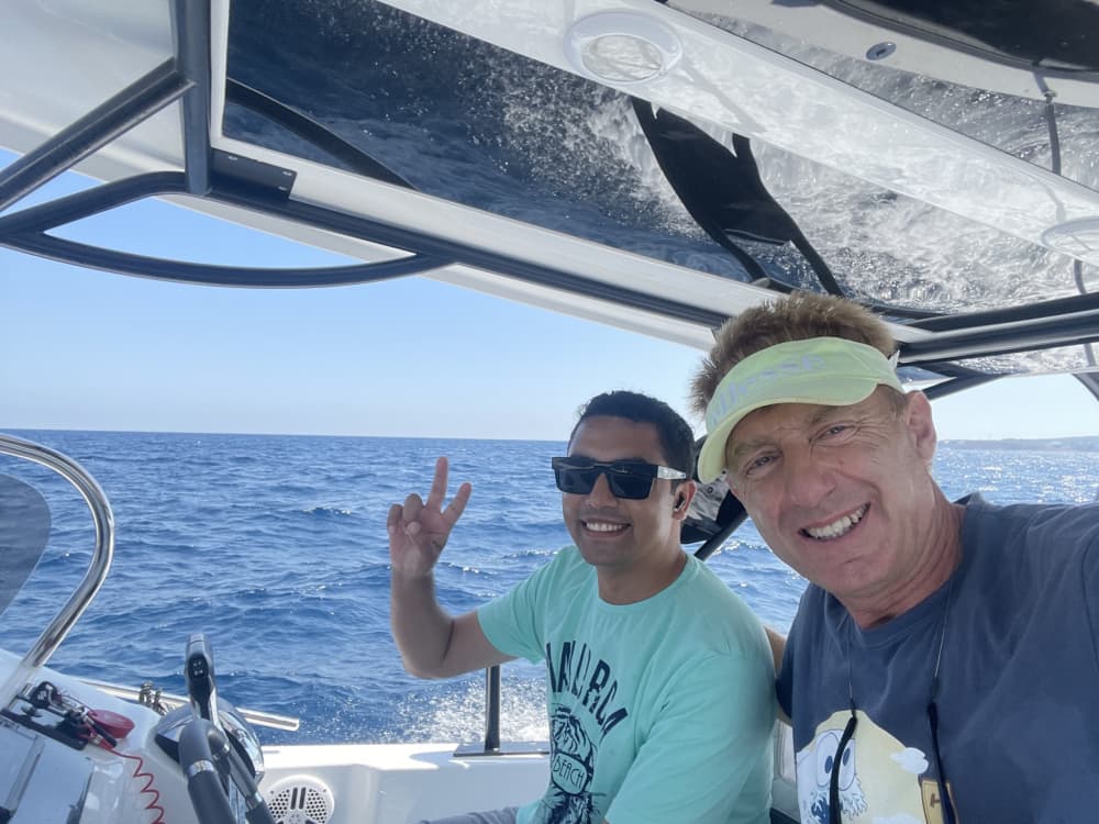 Explore Portals Nous by boat: A full day on the water aboard a motorboat