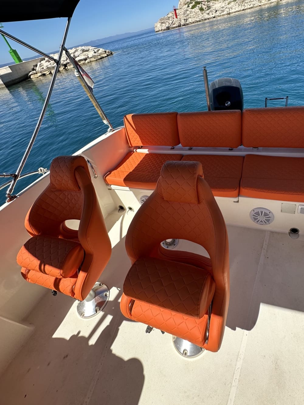 One day in Makarska on a motorboat