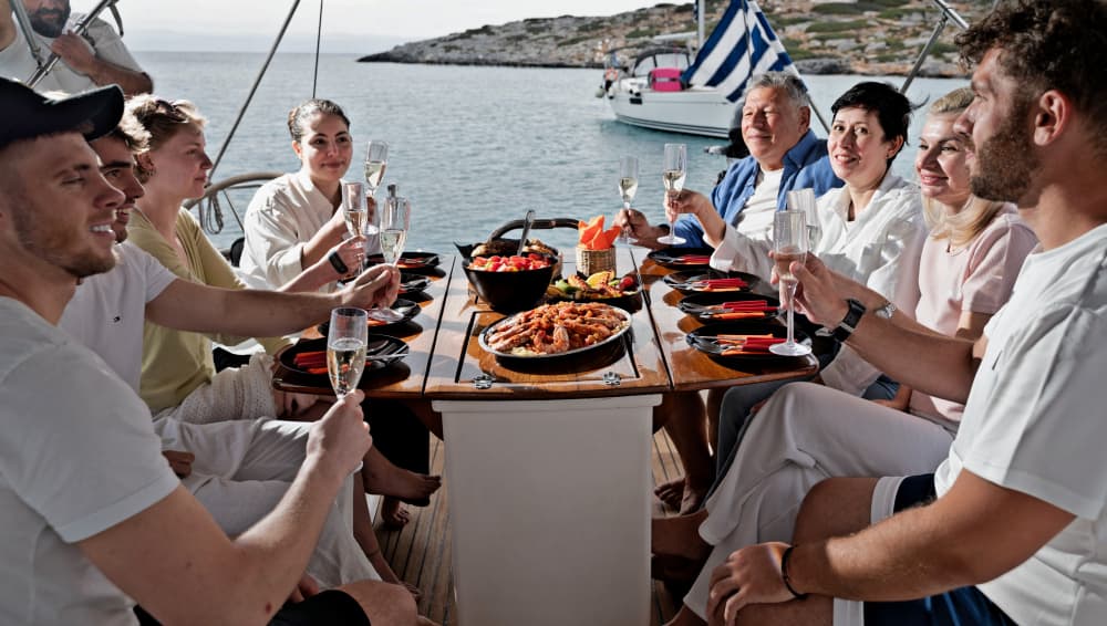 Private Sunset Trip to Dia island on a luxurious sailing yacht