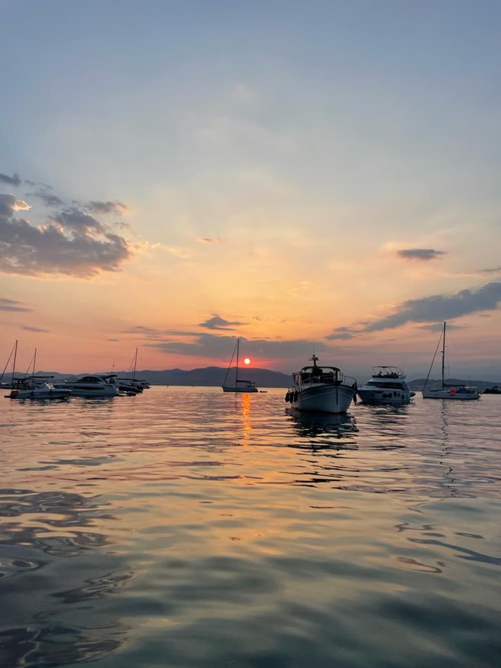 Unforgettable sunset from Saint-Tropez