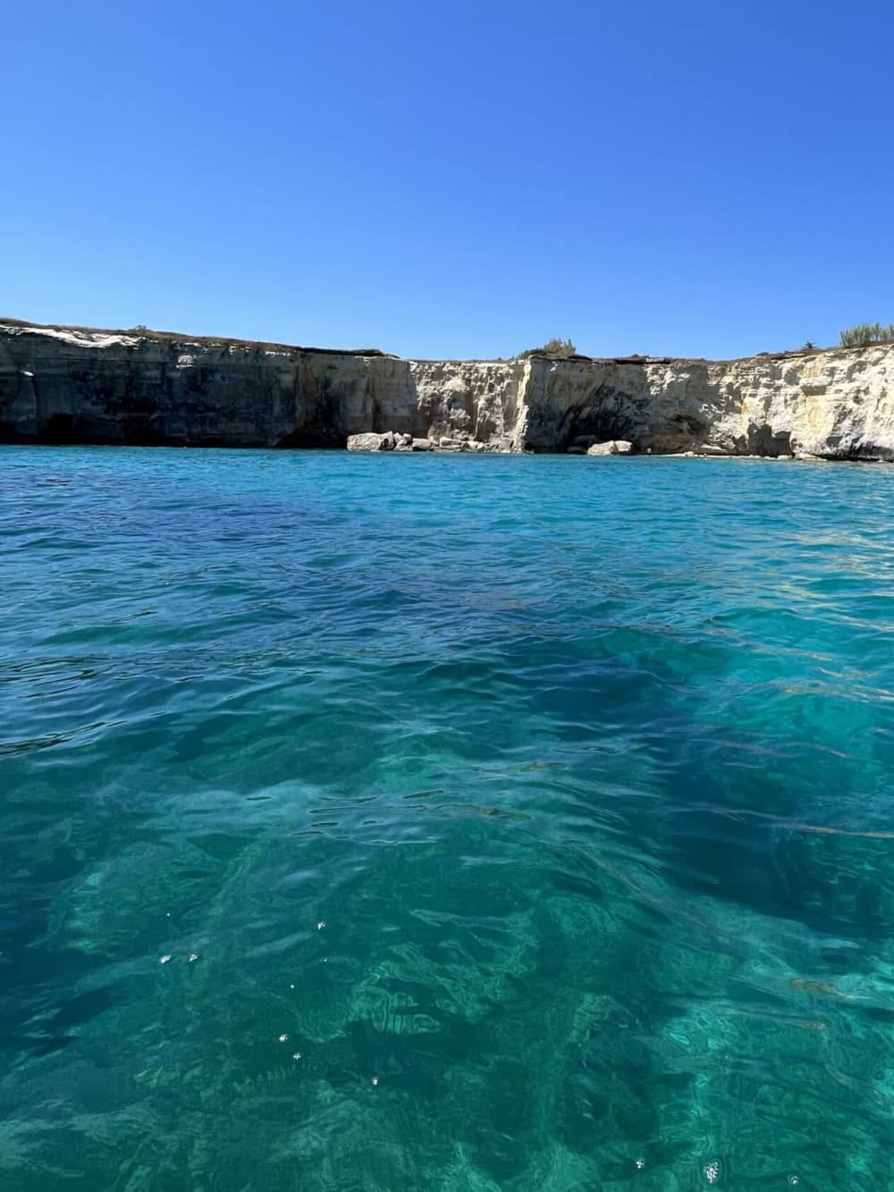 Boat Tour from San Foca to Sant'Andrea: Faraglioni and Coves (2.5 hours)