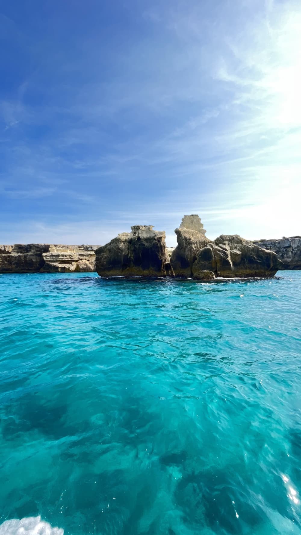 Boat Tour from San Foca to Sant'Andrea: Faraglioni and Coves (2.5 hours)