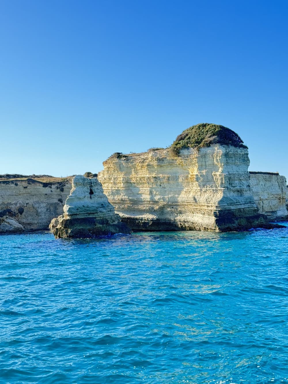 Boat Tour from San Foca to Sant'Andrea: Faraglioni and Coves (2.5 hours)