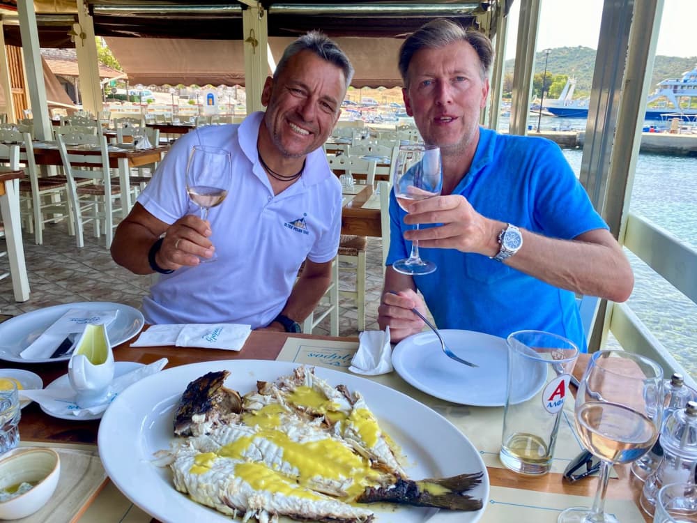 Aventure de 6,5 heures d'île en île à Ammouliani, Diaporos et au Lagon Bleu