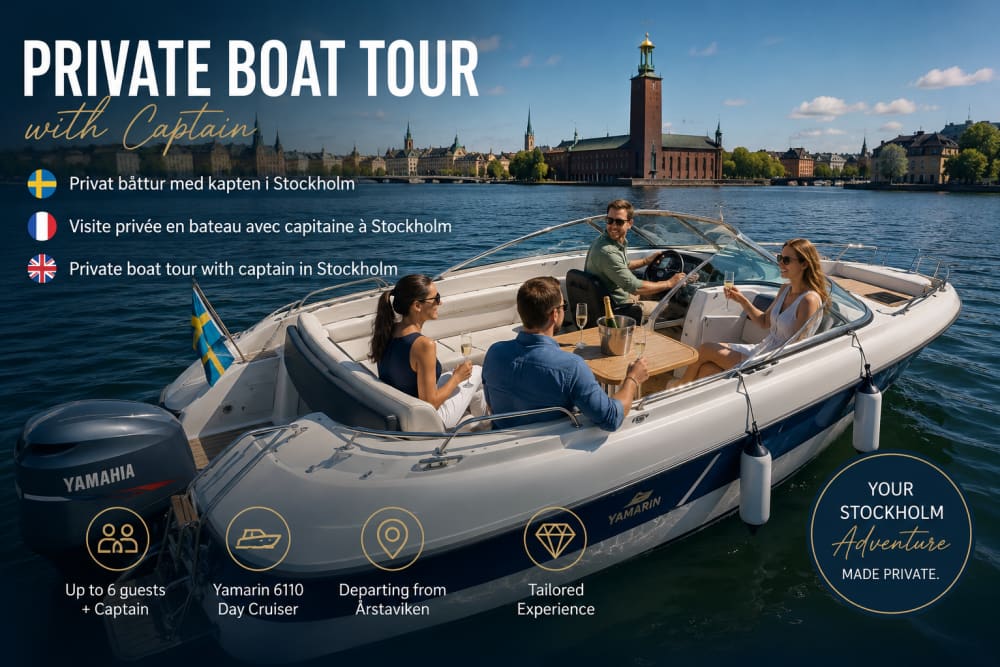 Avontuur in de archipel van Stockholm aan boord van de Yamarin – Privé cruise van 2 uur