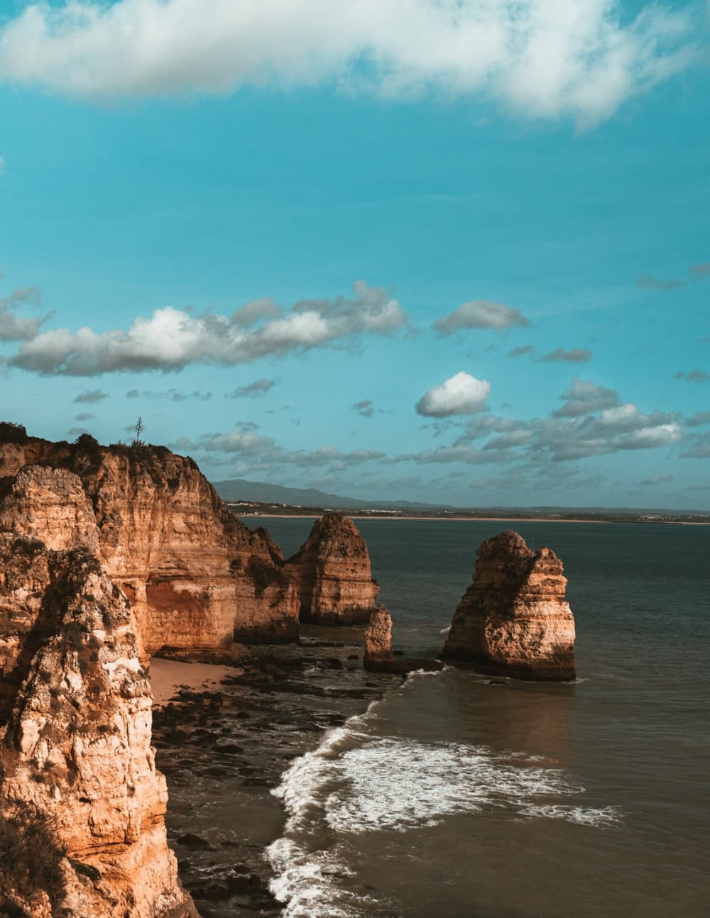 Discover Algarve coast as the sun sets on a catamaran