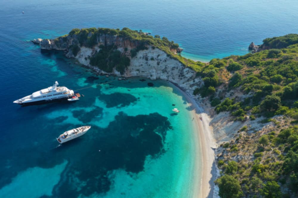Ionian Elegance: 10-Hour Yacht Cruise to Kefalonia & Ithaca