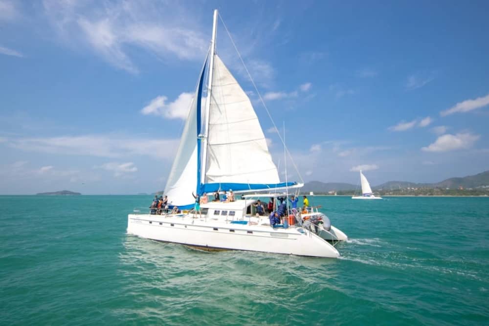 Racha Islands & Coral Beach Catamaran Cruise
