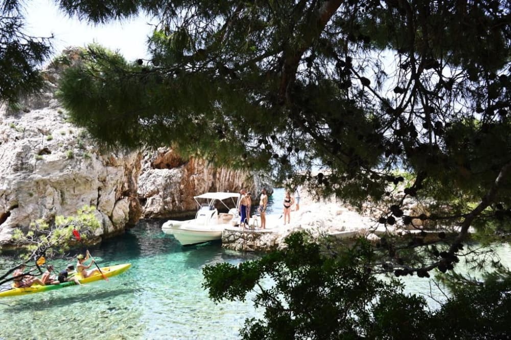 Lado sul da ilha de Hvar e das ilhas Pakleni