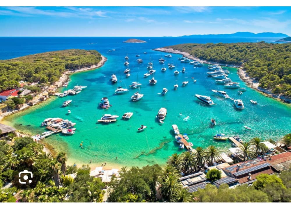 Lado sul da ilha de Hvar e das ilhas Pakleni