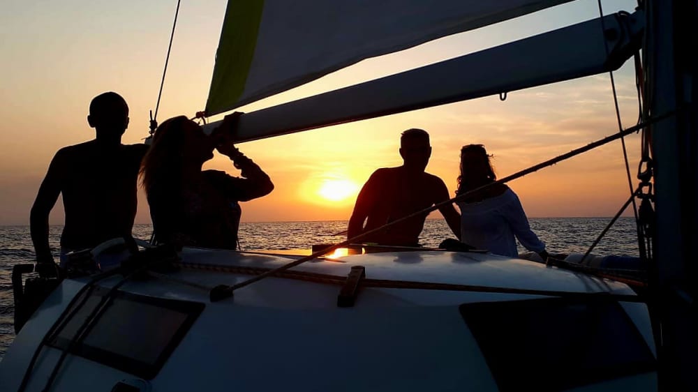 Tramonto a Formentera: tour privato in catamarano al tramonto