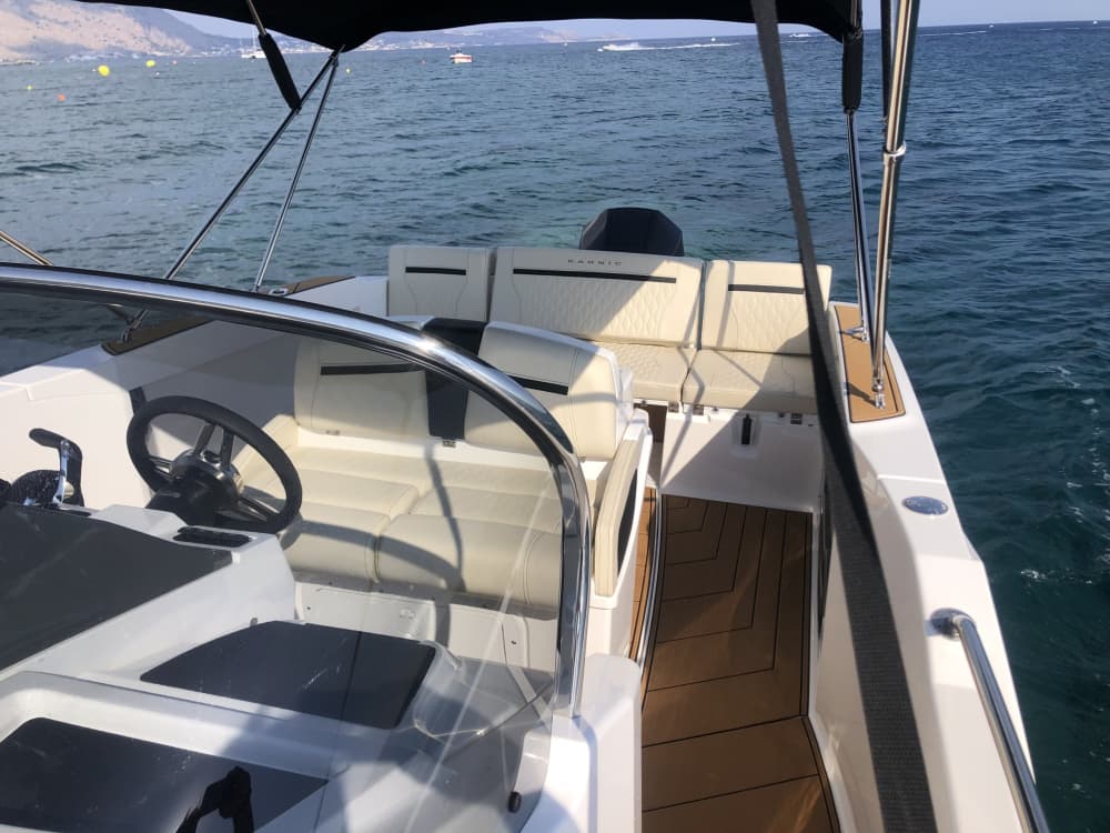 Discover Kiotari's shores: A complete day trip aboard a motorboat