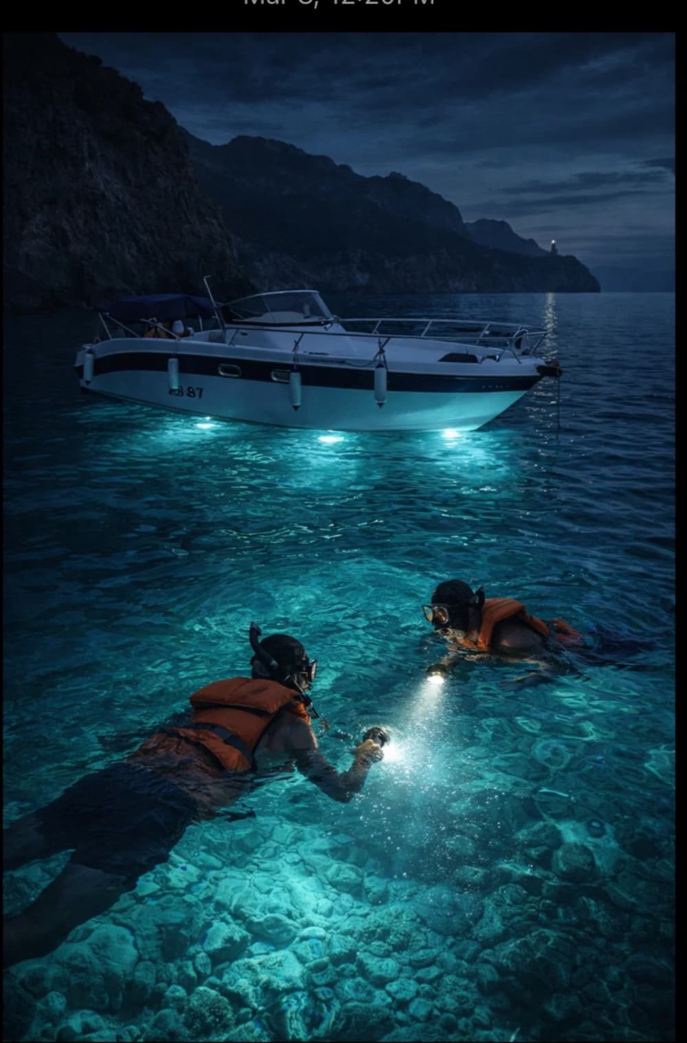 Night Snorkeling in Sóller