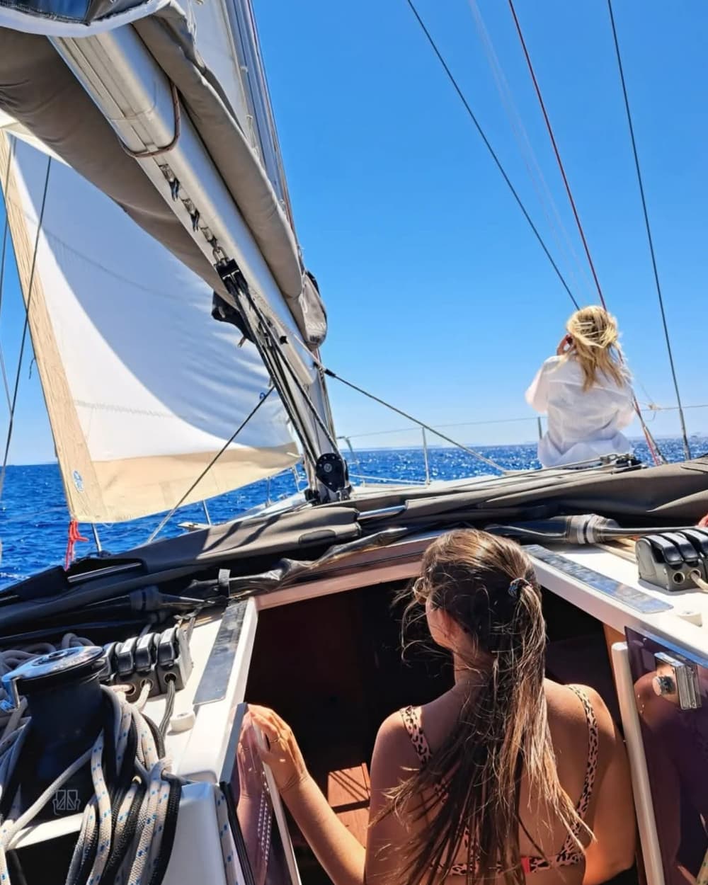 Set your course for joy: A full day of authentic sailing in Crete on a sailboat