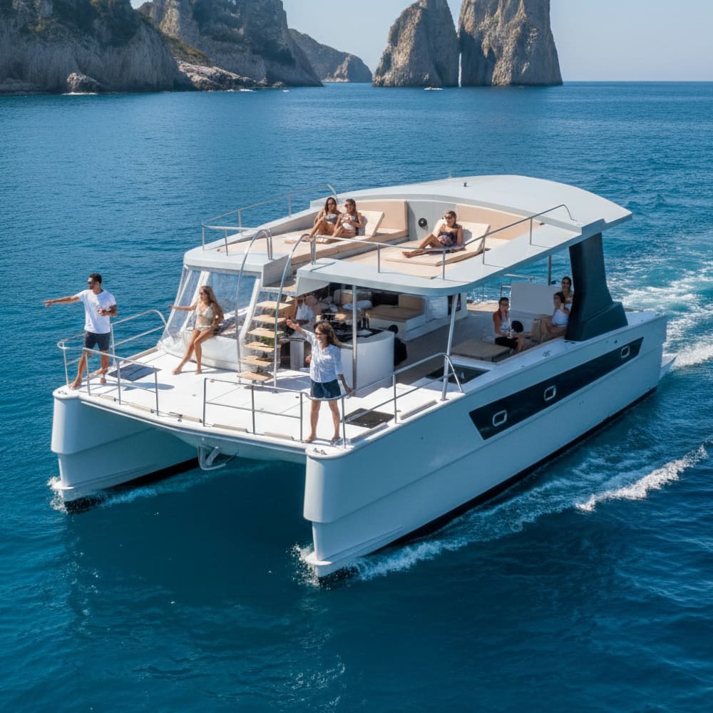 Elite Capri Escape: Cruise, Free Bar, Brunch and Free Time on Land for Shopping