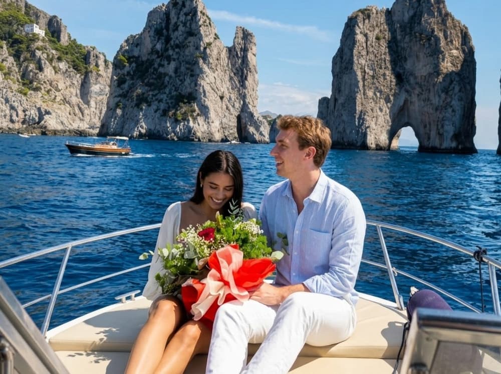 Full Day To Capri by Boat from Sorrento + Temporary  Disembarking to visit the City Center