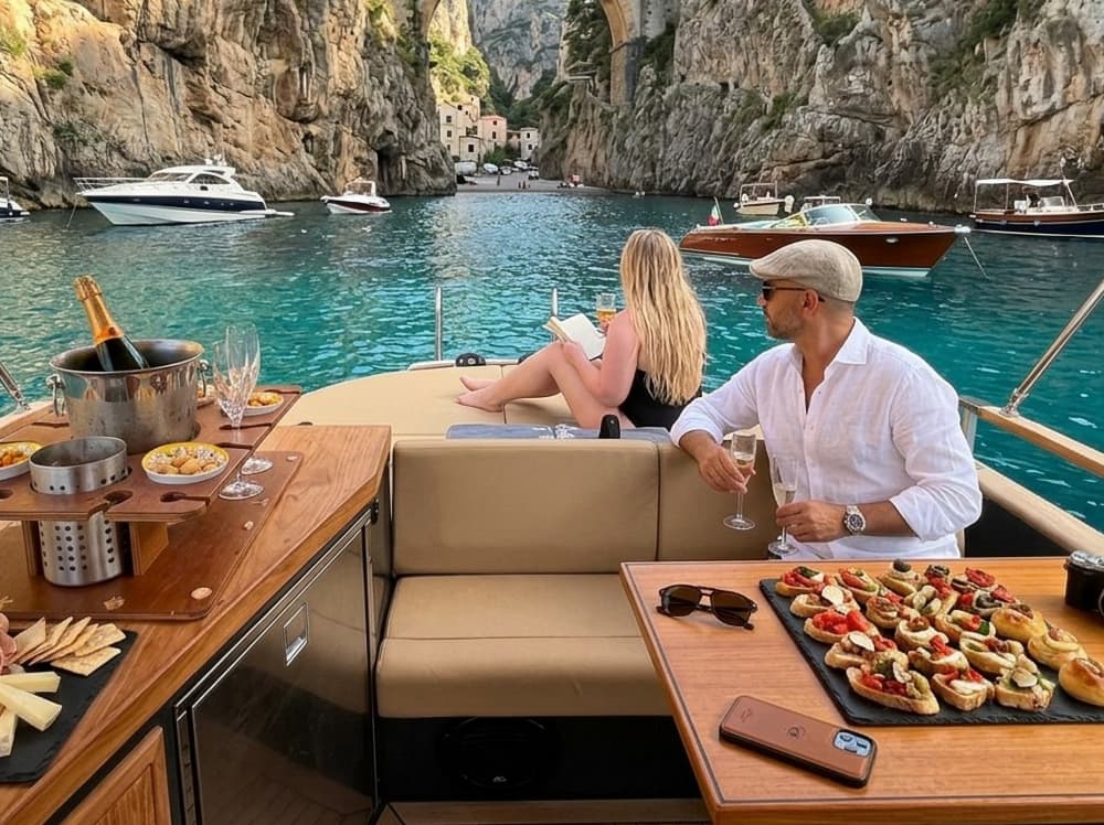 Full Day To Capri by Boat from Sorrento + Temporary  Disembarking to visit the City Center