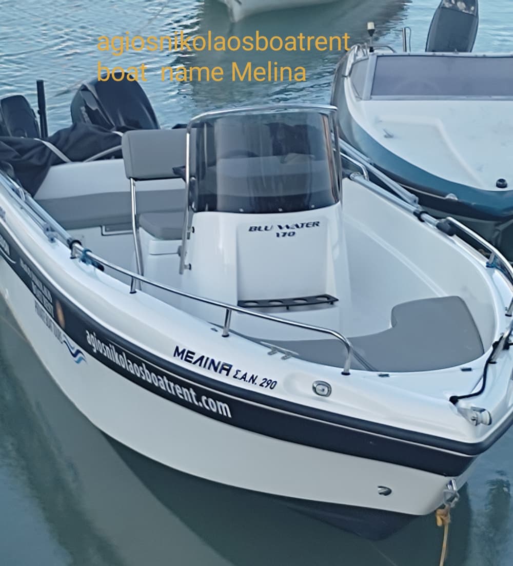 La tua barca a motore privata per una giornata nei dintorni di Agios Nikolaos