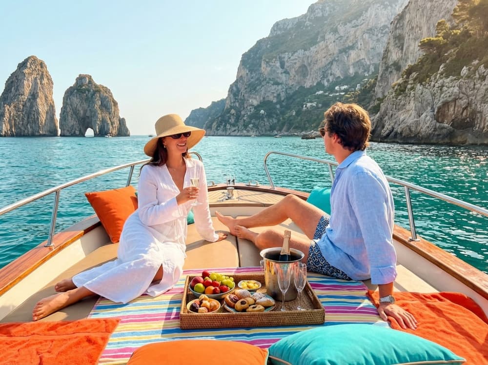 Discover Capri & Blue Grotto with Expert Local Skipper and Swim Stops