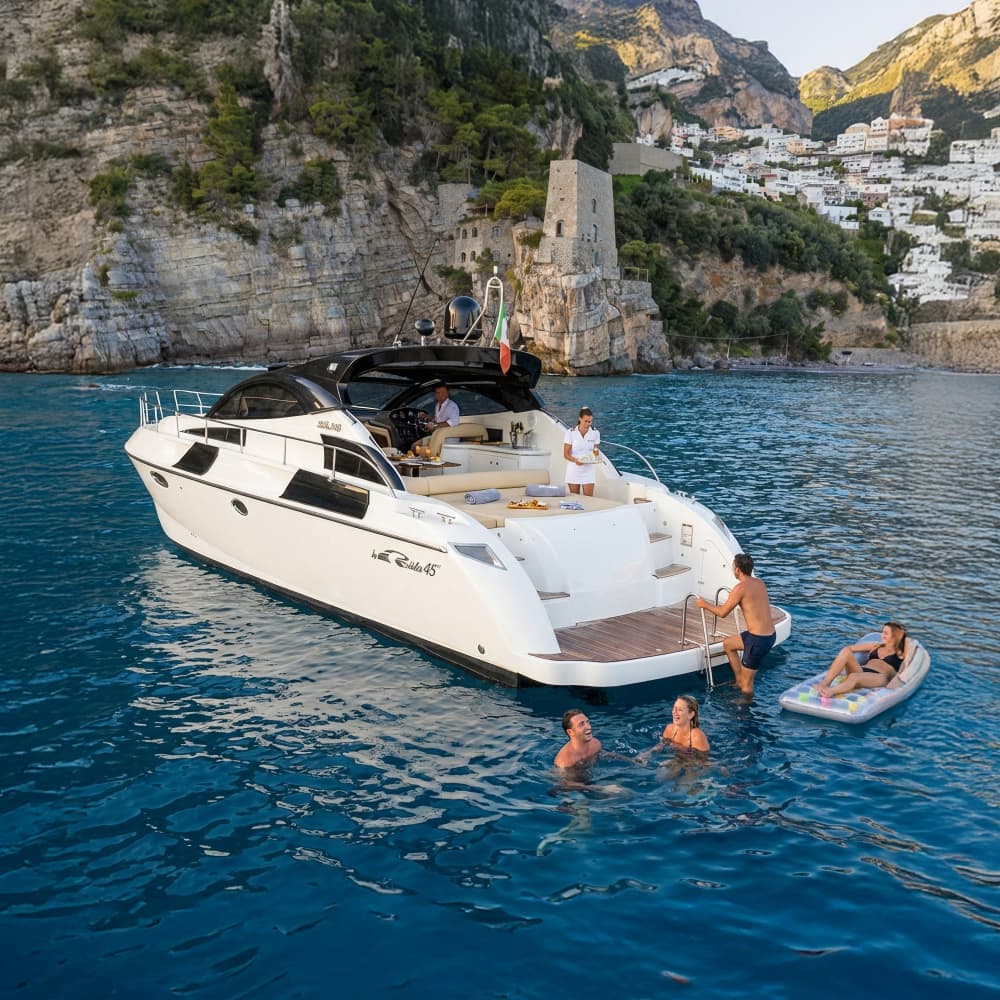 All Inclusive Full Day Capri Boat Tour from Sorrento with Disembarking to visit the Piazzetta