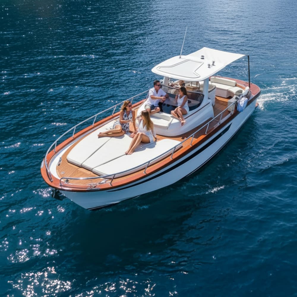 All Inclusive Full Day Capri Boat Tour from Sorrento with Disembarking to visit the Piazzetta