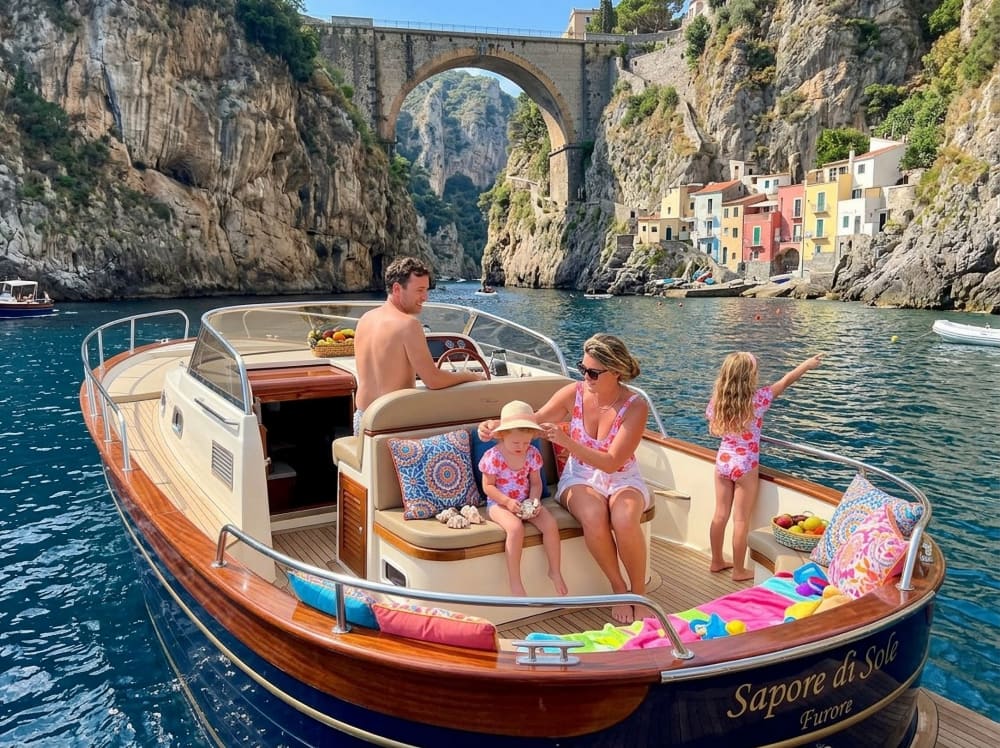 All Inclusive Full Day Capri Boat Tour from Sorrento with Disembarking to visit the Piazzetta