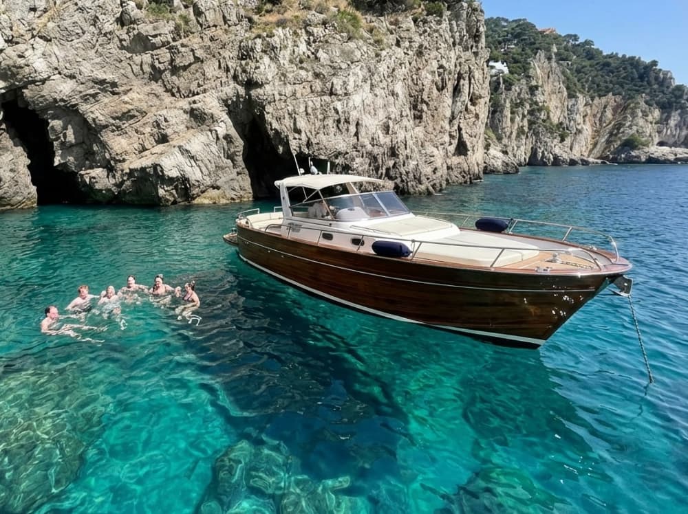 Entdecken Sie Capri vom Meer aus: Exklusives 3-stündiges privates Bootserlebnis