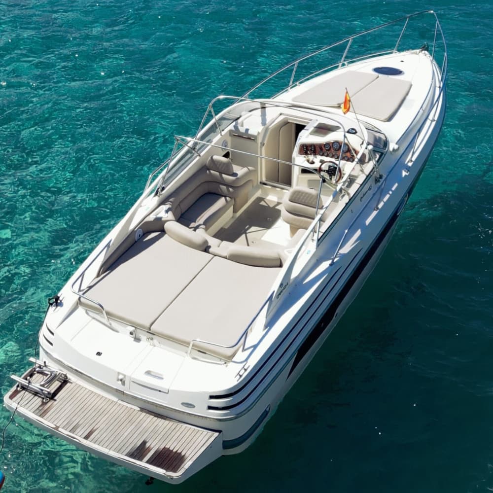 Découvrez Ibiza lors d'une excursion d'une journée en bateau à moteur.