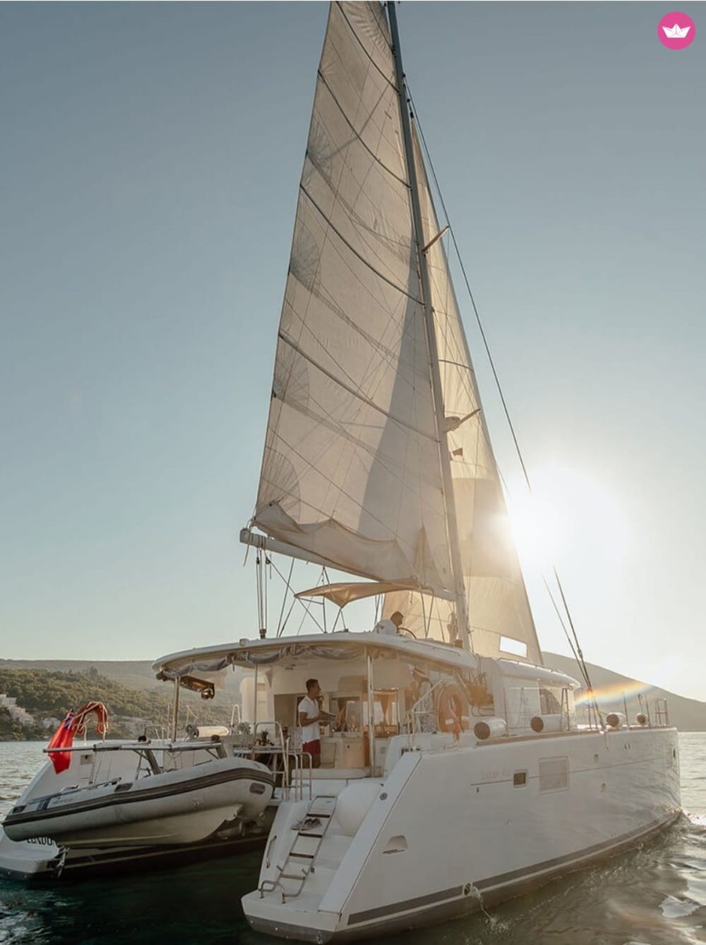 Expérience d'une journée en catamaran : Baie de Boka